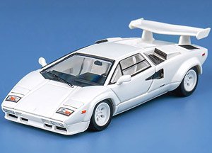 Countach LP5000 S white with tail wing (Diecast Car)