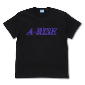 Love Live! A-RISE Neon Sign Logo T-Shirt Black S (Anime Toy)