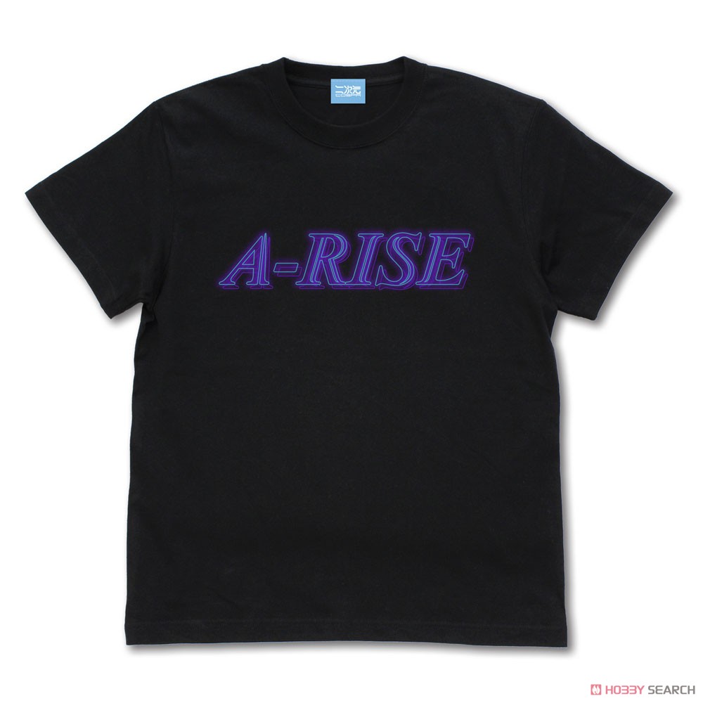 ラブライブ！ A-RISE ネオンサインロゴ Tシャツ BLACK M (キャラクターグッズ) 商品画像1