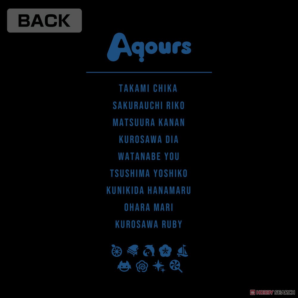 ラブライブ！サンシャイン!! Aqours ネオンサインロゴ Tシャツ BLACK S (キャラクターグッズ) 商品画像5