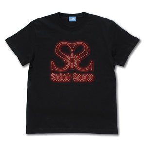 ラブライブ！サンシャイン!! Saint Snow ネオンサインロゴ Tシャツ BLACK S (キャラクターグッズ)