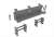 M4 welded hull rear spare tracks holders and storage shelf (Plastic model) Other picture1