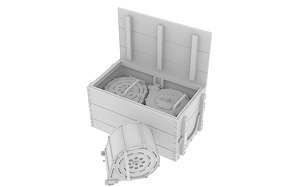 Polsten 20mm ammo boxes and magazines (Plastic model)