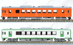 J.R. Type KIHA110 (Tadami Line, Metroporitan Area Color + 224) Two Car Formation Set (w/Motor) (2-Car Set) (Pre-colored Completed) (Model Train)