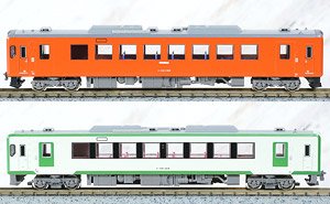 J.R. Type KIHA110 (Tadami Line, Metroporitan Area Color + 224) Two Car Formation Set (w/Motor) (2-Car Set) (Pre-colored Completed) (Model Train)