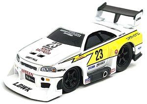 LBWK 1999 ニッサン スカイライン GT-R R34 ホワイト (ミニカー)