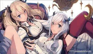 Bushiroad Rubber Mat Collection V2 Vol.1174 Dengeki Bunko The Misfit of Demon King Academy [Sasha Necron & Misha Necron] (Card Supplies)