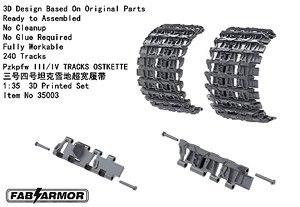 Pzkpfw III/IV Ostkette Tracks (Plastic model)