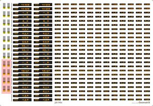 [J.N.R. and J.R. /N] Rollsign Sticker for Series E231 Chuo, Sobu Line [for Tomytec] (Film Sticker) (Model Train)