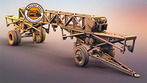 FRIES KRAN 16T STRABOKRAN TRANSPORT (Plastic model)