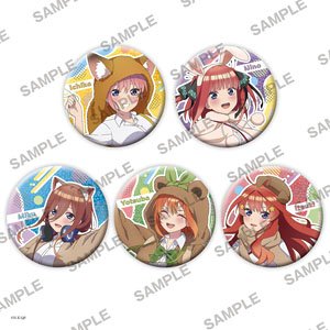 「五等分の花嫁∽」おおきなキラキラ缶バッジ (5個セット) (キャラクターグッズ)