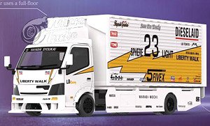 Wing Custom Truck `LB-WORKS Trucks` White / Yellow (Diecast Car)