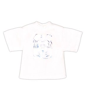 PNS Big Silhouette T-Shirt - Photo art - (White x Luminous) (Fashion Doll)