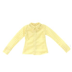 AZO2 The Luxual Sheer Check Blouse (Yellow) (Fashion Doll)