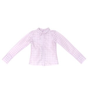 AZO2 The Luxual Sheer Check Blouse (Purple) (Fashion Doll)