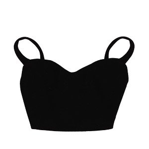 AZO2 The Luxual Belly Button Half Camisole (Black) (Fashion Doll)