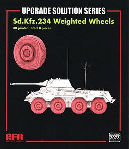 1/35 Sd.Kfz. 234/2 プーマ用 ホイールセット (3Dプリンター製、8個入り) (プラモデル)