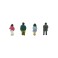 Diorama Collection Craft 046 Sitting People (1) (Model Train) 商品画像2 Thumbnail