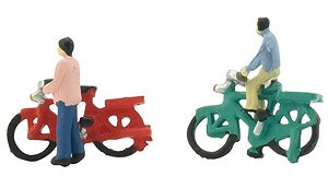 Diorama Collection Craft 069 Riding a Bicycle (Model Train)