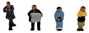 Diorama Collection Craft 083 Sitting People on the Train (Model Train)