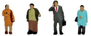 Diorama Collection Craft 091 Walking People (3) (Model Train)