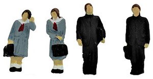 Diorama Collection Craft Student (Winter Clothes) (3) (Model Train)