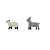 Diorama Collection Craft Sheep / Goat (2) (Model Train) Item picture1
