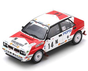 Lancia Delta HF Integrale 16V No.14 7th Rallye Espana - Catalunya Costa Brava 1991 L.Monzon - A.Romani (Diecast Car)