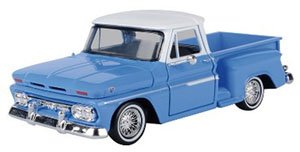 1966 GMC C1000 Fenderside (White/L Blue) (Diecast Car)