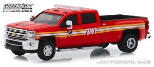 Dually Drivers Series 2 2018 Chevrolet Silverado 3500 Dually FDNY (ミニカー)