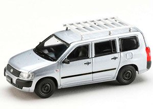 トヨタ プロボックス カスタムバージョン / ルーフキャリア付き シルバーメタリック (ミニカー)