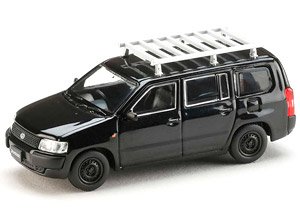 Toyota Probox Custom Version Black Mica w/Roofcarrier (Diecast Car)