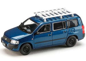 Toyota Probox Custom Version Dark Blue Mica w/Roofcarrier (Diecast Car)