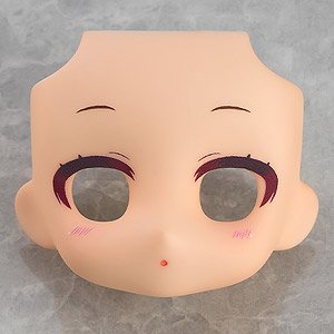 Nendoroid Doll Customizable Face Plate - Narrowed Eyes: With Makeup (Peach) (PVC Figure)