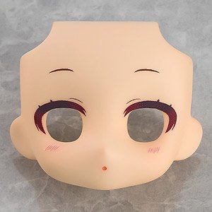 Nendoroid Doll Customizable Face Plate - Narrowed Eyes: With Makeup (Almond Milk) (PVC Figure)