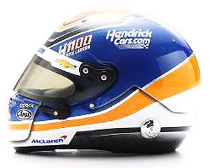 2024 Kyle Larson Arrow McLaren HendrickCars.com H1100 Arai (ミニカー)