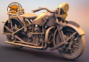 ポ・ソコル1000軍用バイク単車 (プラモデル)