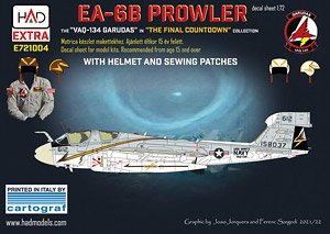 EA-6B Prowler VAQ-134 `GARUDAS` in the `Final Countdown` decal sheet (Decal)