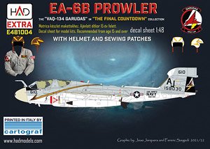 EA-6B Prowler VAQ-134 `GARUDAS` in the `Final Countdown` decal sheet (Decal)