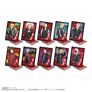 TV Animation [Tokyo Revengers] Trading Hanafuda Style Acrylic Stand (Set of 10) (Anime Toy)