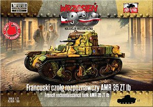 French reconnaissance tank AMR 35 ZT 1b (Plastic model)