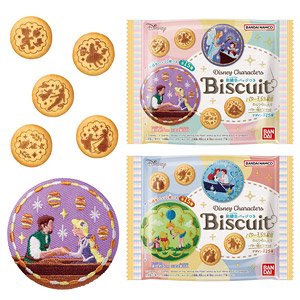 Disney Characters Biscuits with Embroidery Can Badge (Set of 12) (Shokugan)