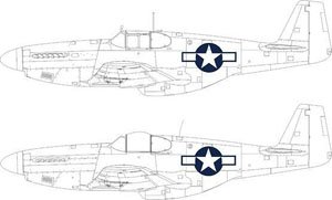P-51B/C 米軍国籍マーク 塗装マスクシール (エデュアルド用) (プラモデル)