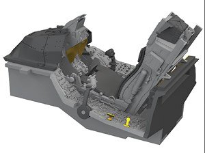 F-16C Block 52 from 1997 cockpit PRINT (for Kinetic) (Plastic model)