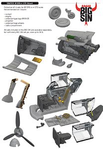 Bf109G-6 Big Sin Parts Set (for Eduard) (Plastic model)