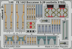 バッカニア S.2B シートベルト (ステンレス製) (エアフィックス用) (プラモデル)