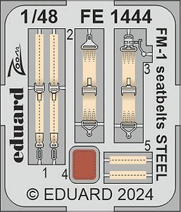 FM-1 Seatbelts STEEL (for Tamiya) (Plastic model)