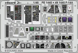 F-14A ズームエッチングパーツ (グレートウォール用) (プラモデル)
