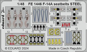 F-14A シートベルト (ステンレス製) (グレートウォール用) (プラモデル)