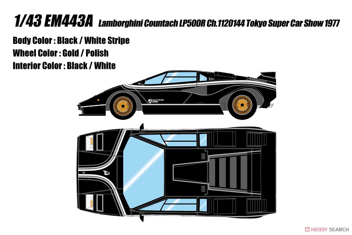 Lamborghini Countach LP500R Ch.1120144 Tokyo Super Car Show 1977 (Diecast Car) Other picture1